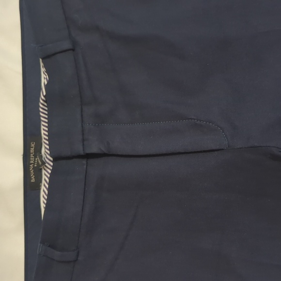 Banana Republic Ryan Fit Trouser, Color Navy Size 10S - Picture 8 of 15